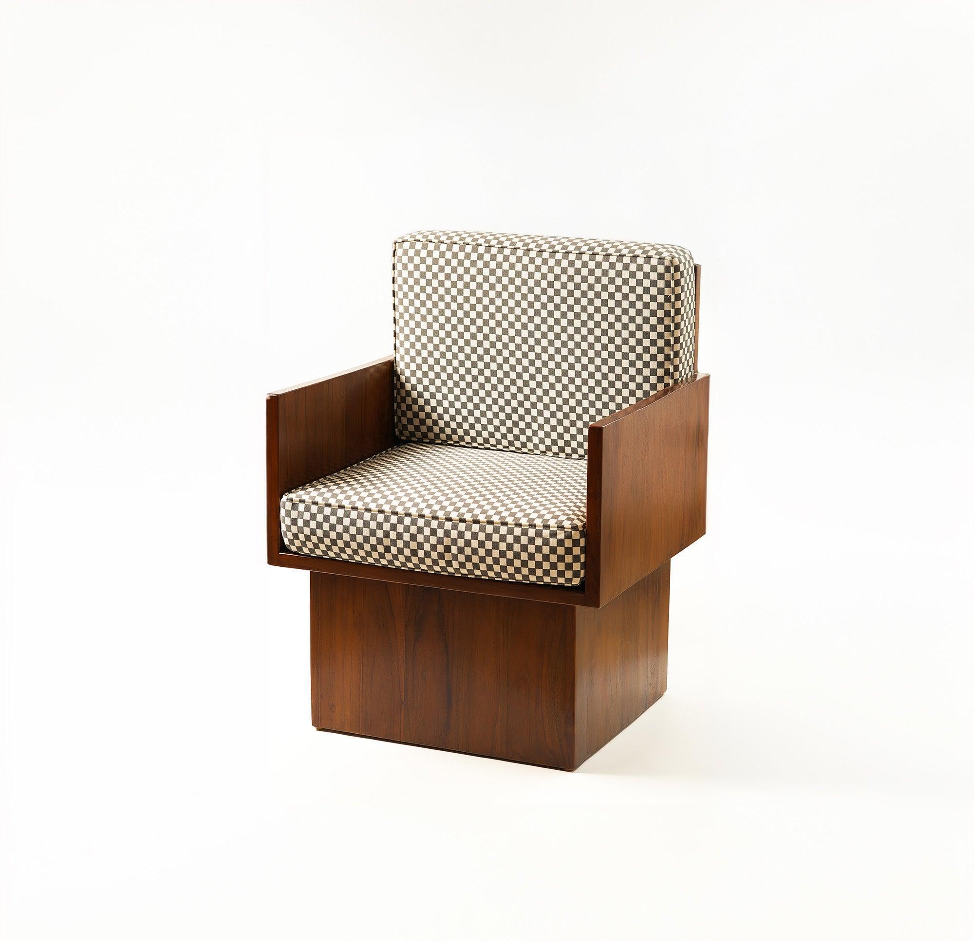 A luxurious accent chair with a classic design, crafted from superior materials. 